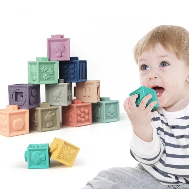Blocos De Construção 3D Macios Para Bebês (Conjunto)